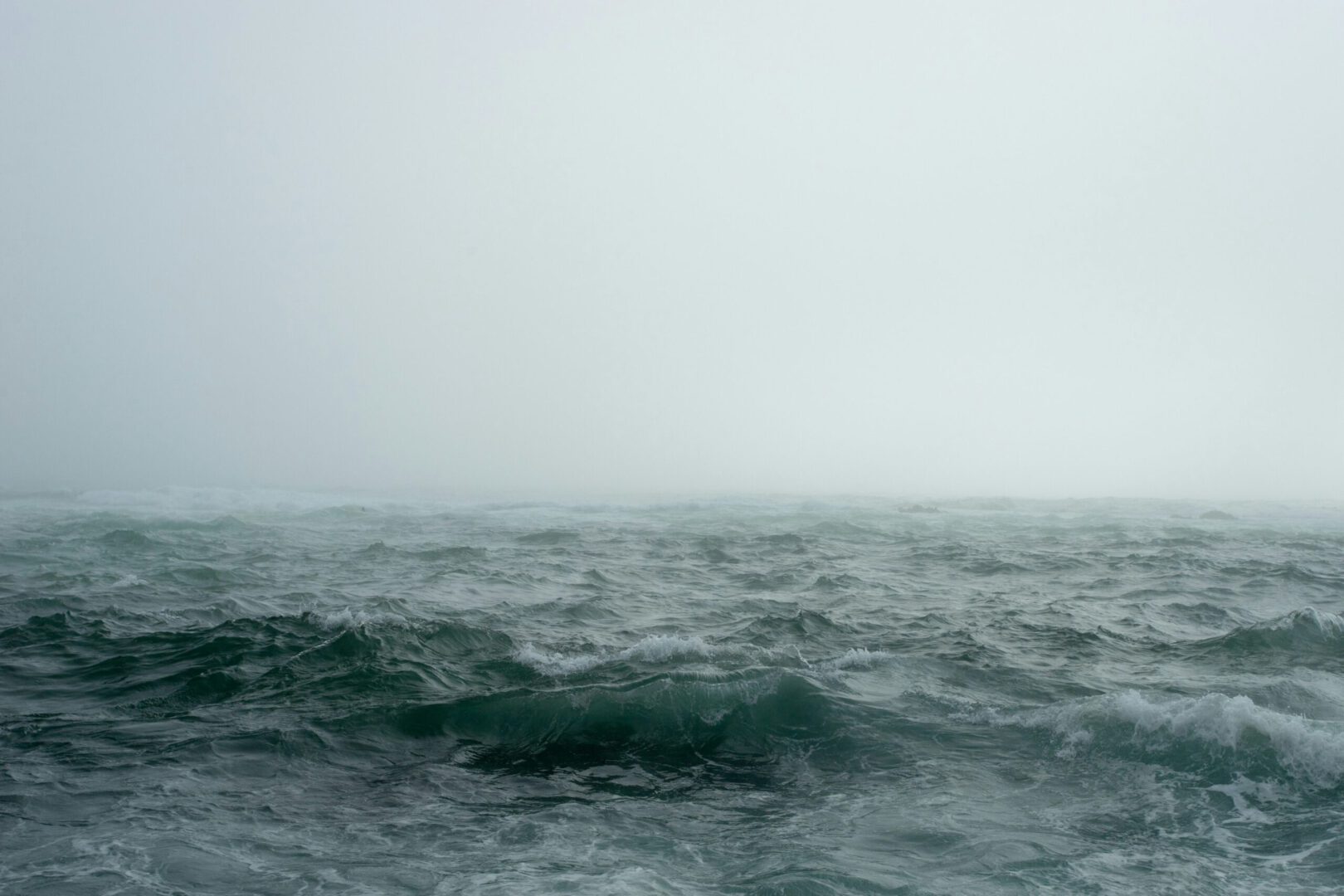 Wind and rain and waves in the ocean